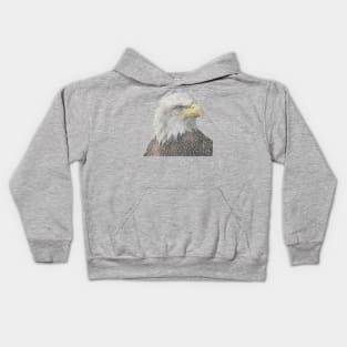 Bald Eagle Info Graphic Kids Hoodie